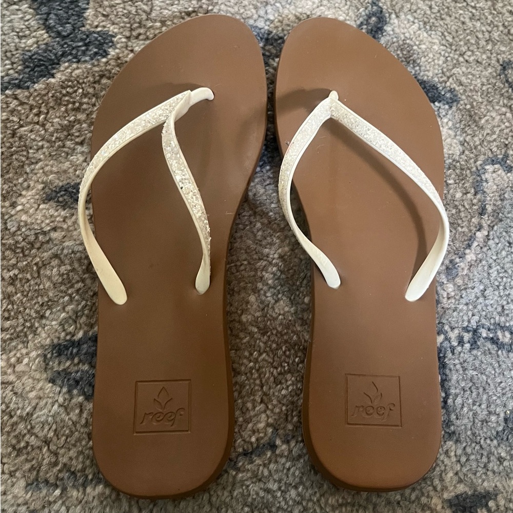 Reef sparkly Flip Flops, size 10-11 (Women)